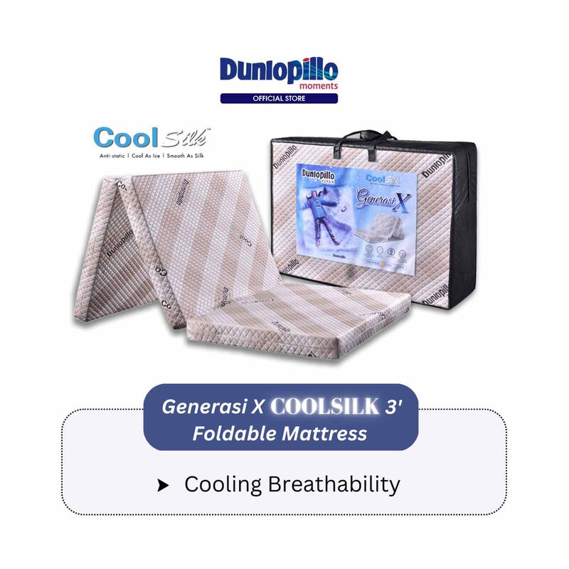 DUNLOPILLO 3" Foldable Mattress GENERASI X COOLSILK-image 3