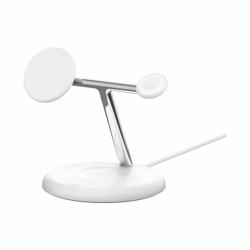 BELKIN Qi2 3-in-1 Wireless Charging Stand Wht WIZ023MYWH-image 1