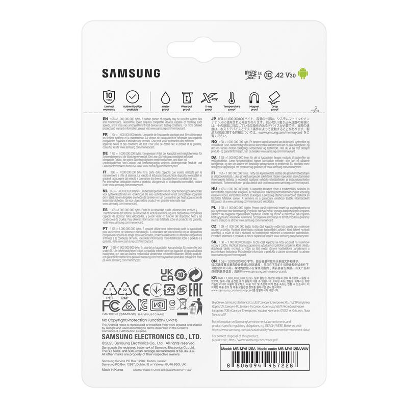 SAMSUNG Pro Ultimate 512gb 200/130mbs Microsd Card MB-MY512SA/WW-image 6