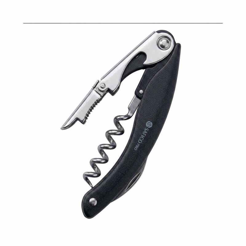 SAFICO PRO Stainless Steel Corkscrew - Black 105SF-10-00503-image 1