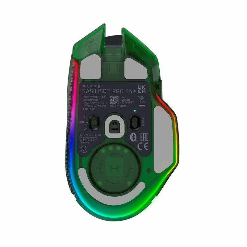 RAZER Basilisk V3 Pro 35k - Ergonomic Wireless Gaming Mouse - Phantom Green Edition - Ap Packaging RZ01-05240300-R3A1-image 8