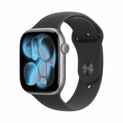 APPLE Watch Series 11 Gps 46mm Space Grey Aluminium Case With Black Sport Band - M/l MEV44X/A