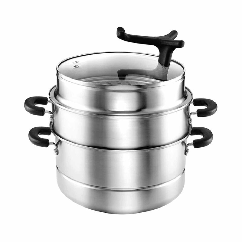 MEYER Stainless Steel 28cm/8.5l 3-tier Multi-steamer Set 70050-image 1