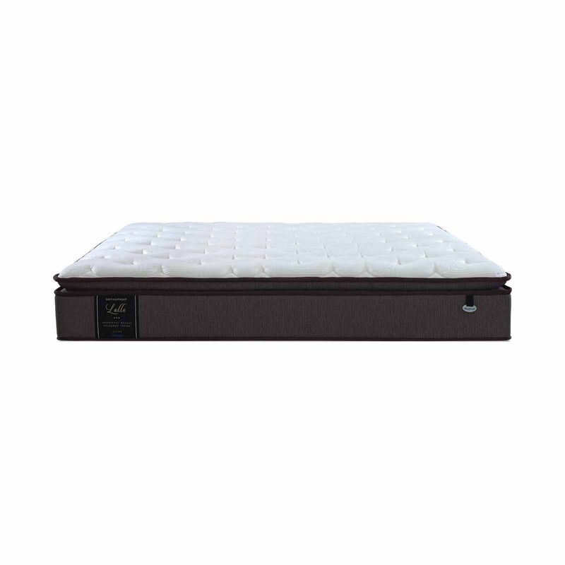 MAXCOIL King Size Mattress + Bedframe LATTE-image 1