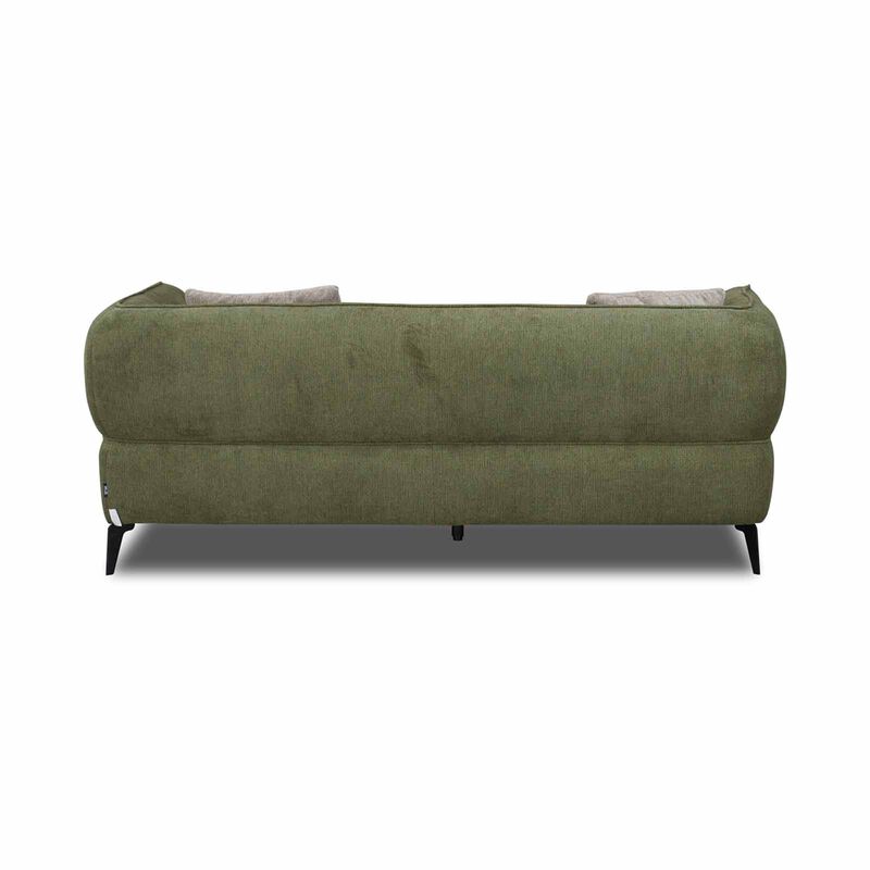 MUZE 3 Seater (fab) Cat A Green Fabric Sofa MILA-image 4