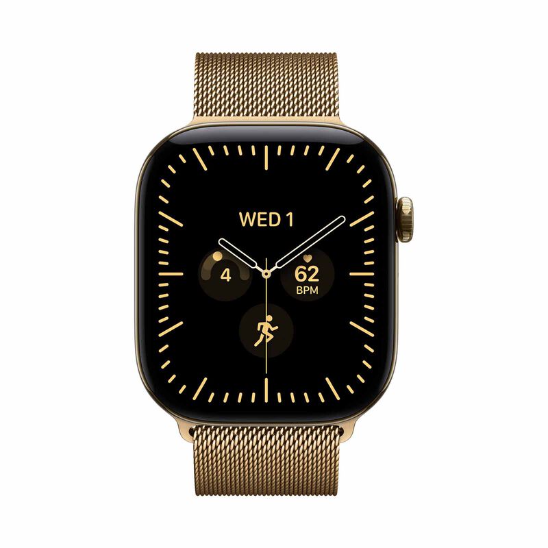 APPLE Watch Series 12 Gps + Cellular 46mm Radiant Gold Titanium Case With Radiant Gold Milanese Loop - S/m MJGU4X/A-image 1
