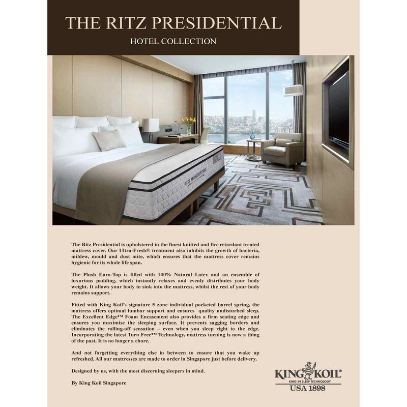 KINGKOIL Super Single Size Mattress RITZ PRESIDENTIAL-image 4