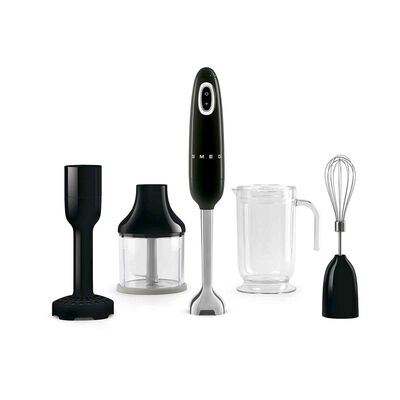 SMEG Hand Blender (700w) 50s Style HBF02BLUK (BLACK)