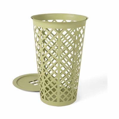 PHOENIX Button Laundry Basket 46l Light Green P-PX-30-4614