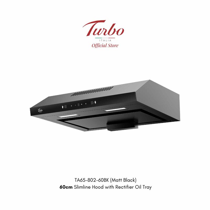 TURBO 60cm Range Hood (exclude Installation) TA65-802-60BK-image 1
