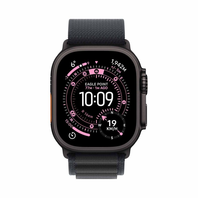 APPLE Watch Ultra 3 Gps + Cellular 49mm Black Titanium Case With Black Alpine Loop - Small MF0Q4X/A-image 2