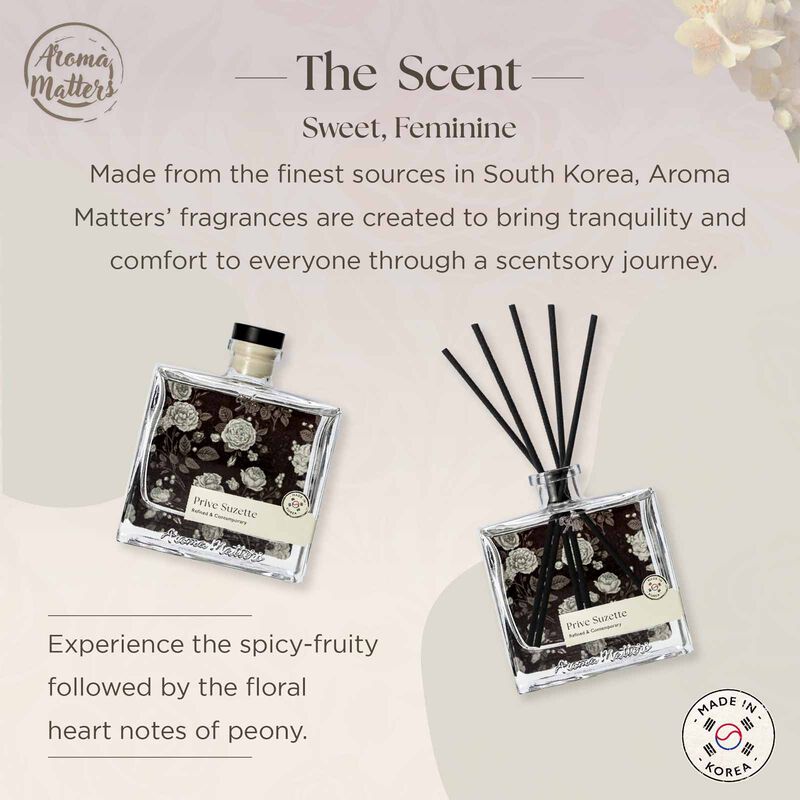 AROMA MATT Prive Suzette Reed Diffuser 8.45 Fl.oz (250ml) BOTTLE250-PRIVE SUZETTE-image 3
