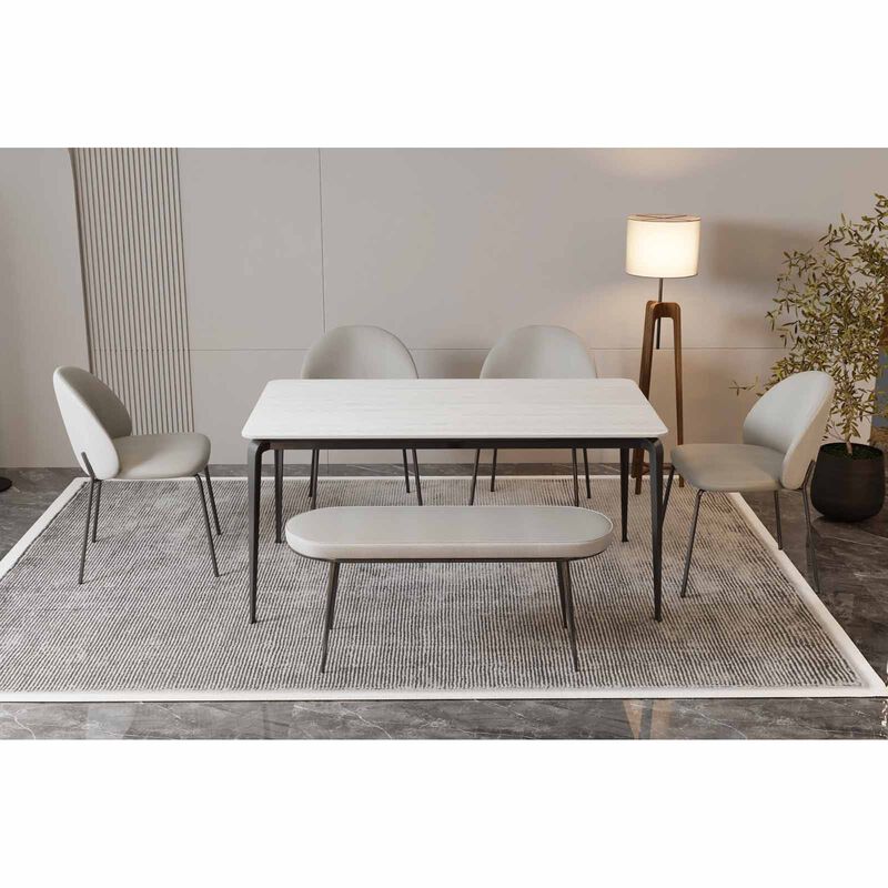 MUZE 6 Piece Dining Set WINSTER-image 1