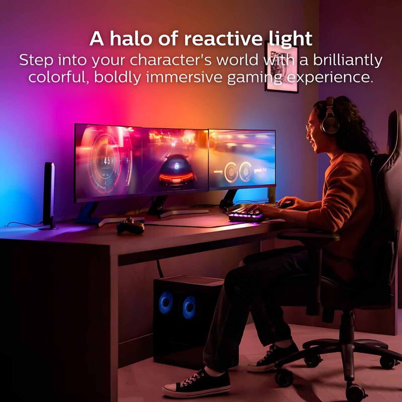 PHILIPS HU Play Gradient Lightstrip For Pc 24-27 Inch X 3 Sets 929003498705-image 5