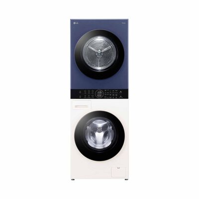 LG Front Load Washer/dryer Tower - Navy/beige (14kg/10kg) WT1410NHEN