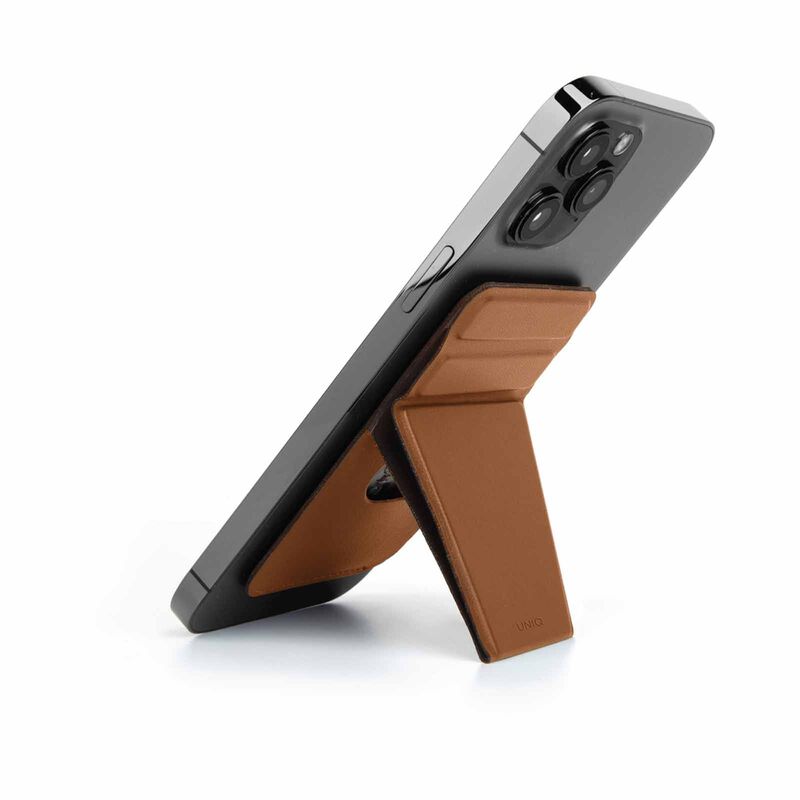 UNIQ Lyft Magnetic Snap-on Stand And Card Holder - Toffee Brown (brown) UNIQ-MGSNAPONCH-LYFTBWN-image 1