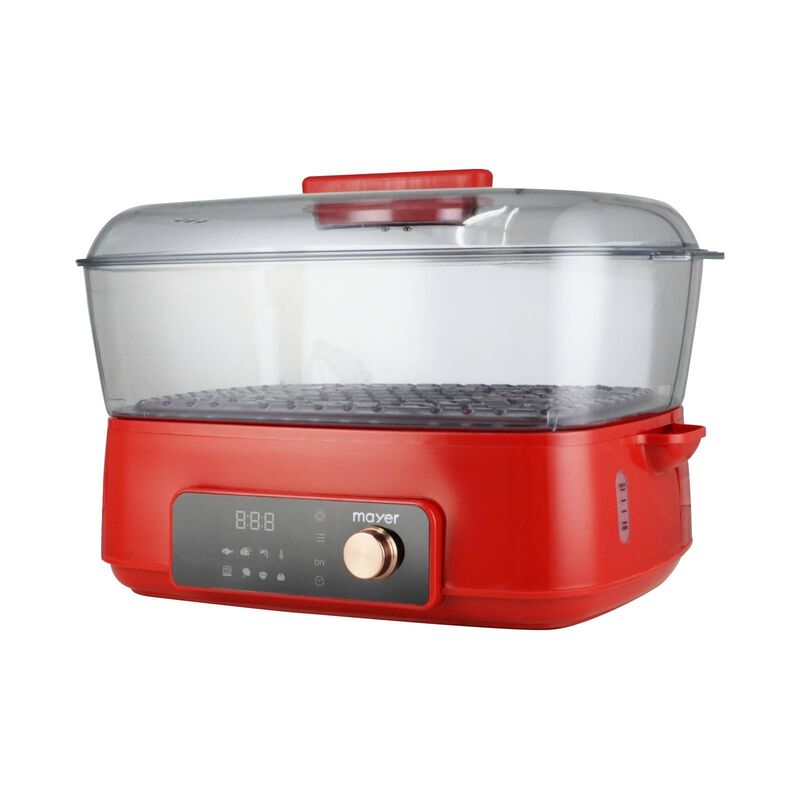 MAYER Digital Food Steamer - 28l - Red MMFS280D-image 6