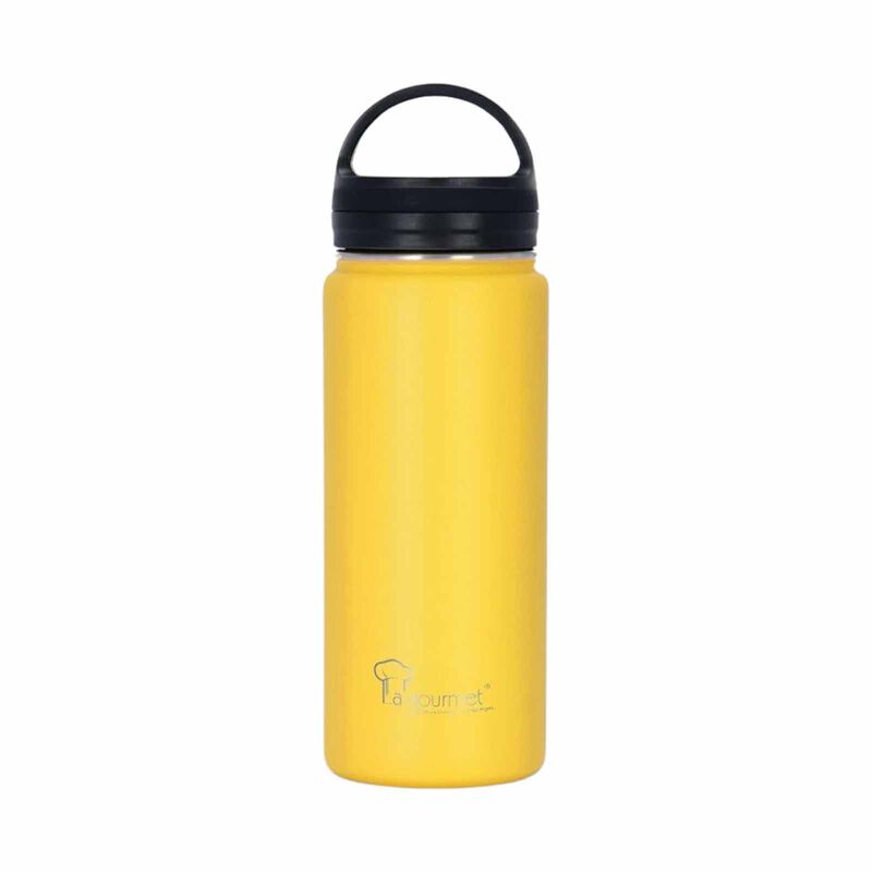 LA GOURMET Super Wide 600ml Thermal Bottle - Lemon Yellow LGSE412331-image null