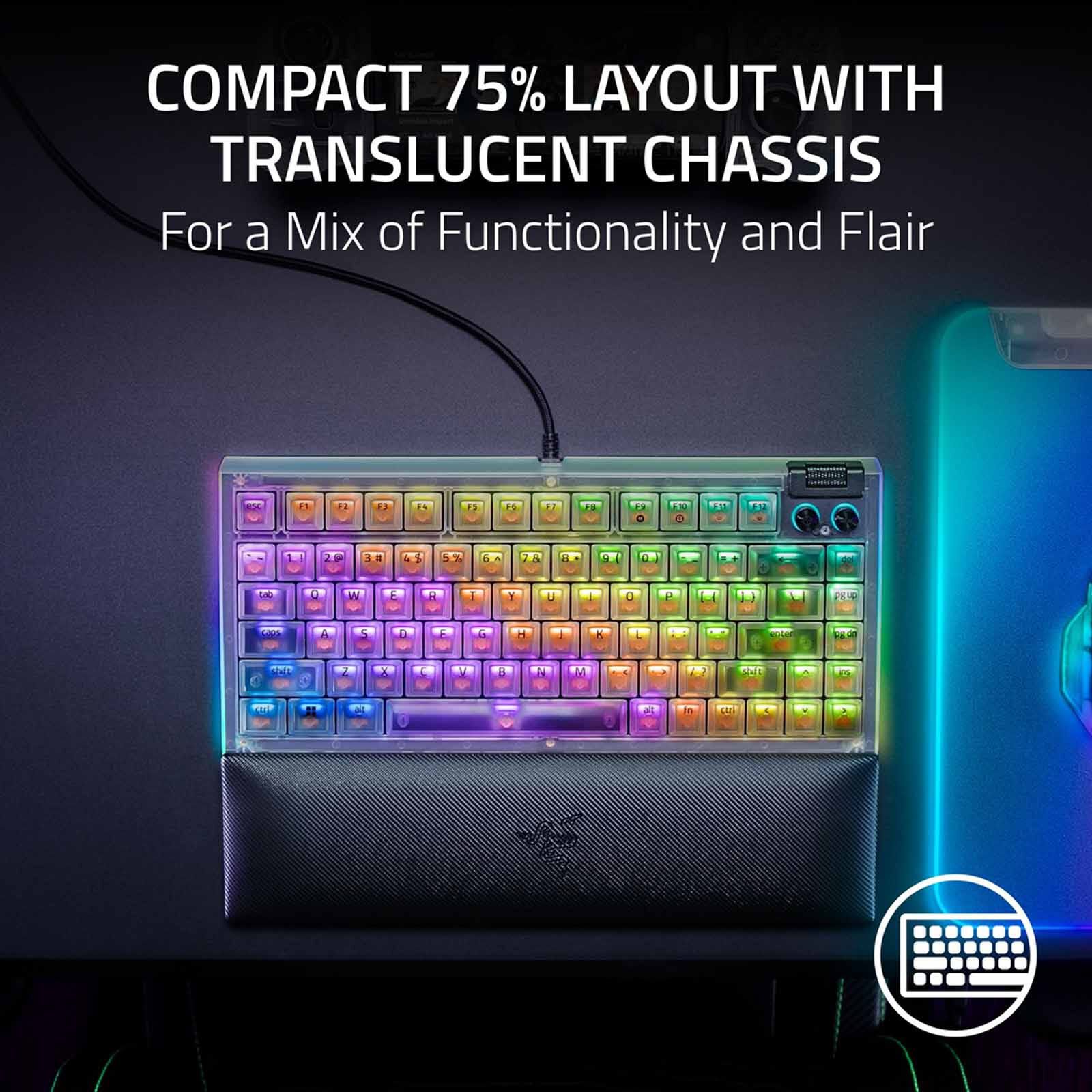 Shop RAZER Blackwidow V4 75% - Hot-swappable Mechanical Gaming