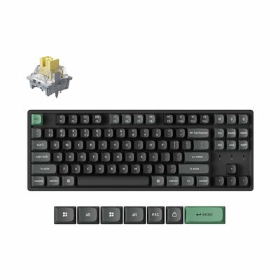 KEYCHRON K8 Ultra 8k 80% 87 Keys Black Rgb Hot-swap Apex Banana Switch KYCN-K8U-J4
