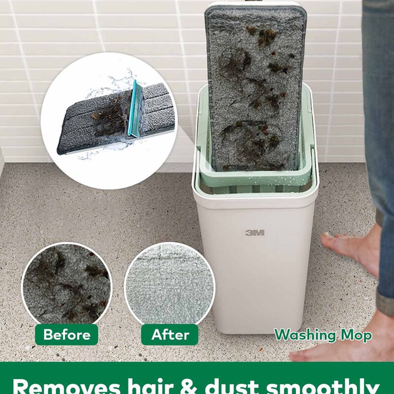 3M SCOTCHB Scotch-brite Hands-free Compact Mop Hfb002 HFB002-image 10