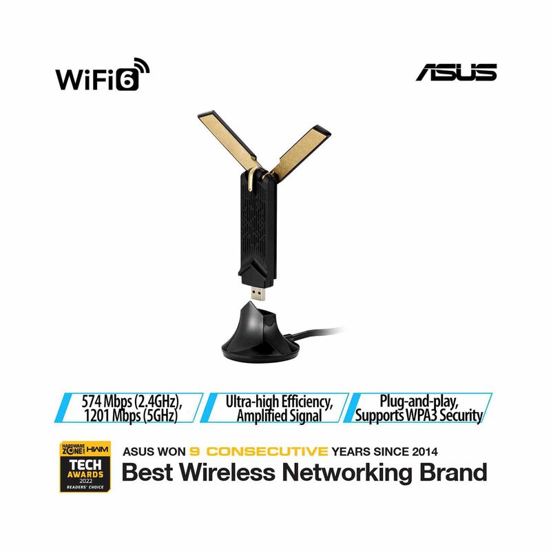 ASUS Dual Band Ax1800 Usb Wifi Adapter USB-AX56-image 1