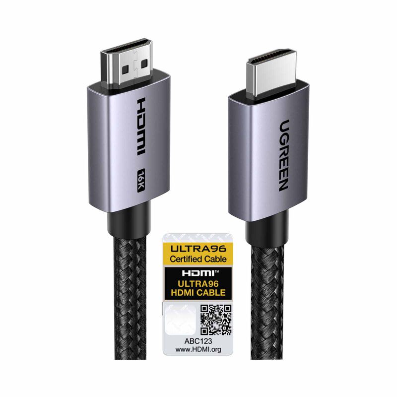 UGREEN Hdmi 16k Male To Male Aluminum Braid Cable 2m HD186 (65900)-image 2