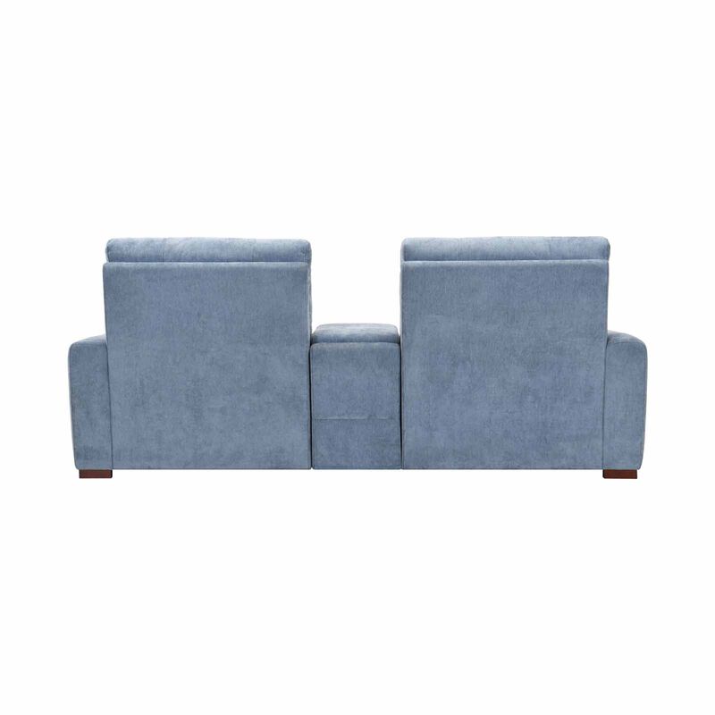 MUZE 3rr-e Seater 2 Function W System(fab) Blue Fabric Sofa BONNIE-image 4