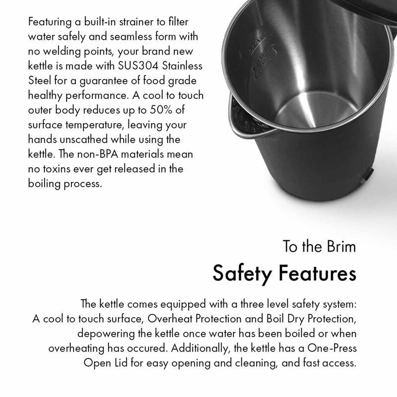 LA GOURMET Kettle (3.0l) - Matte Black LGELKE410955-image 12