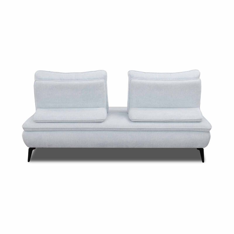 MUZE 2 Seater Armless (fab) Cat A Blue Fabric Sofa SORA-image 2