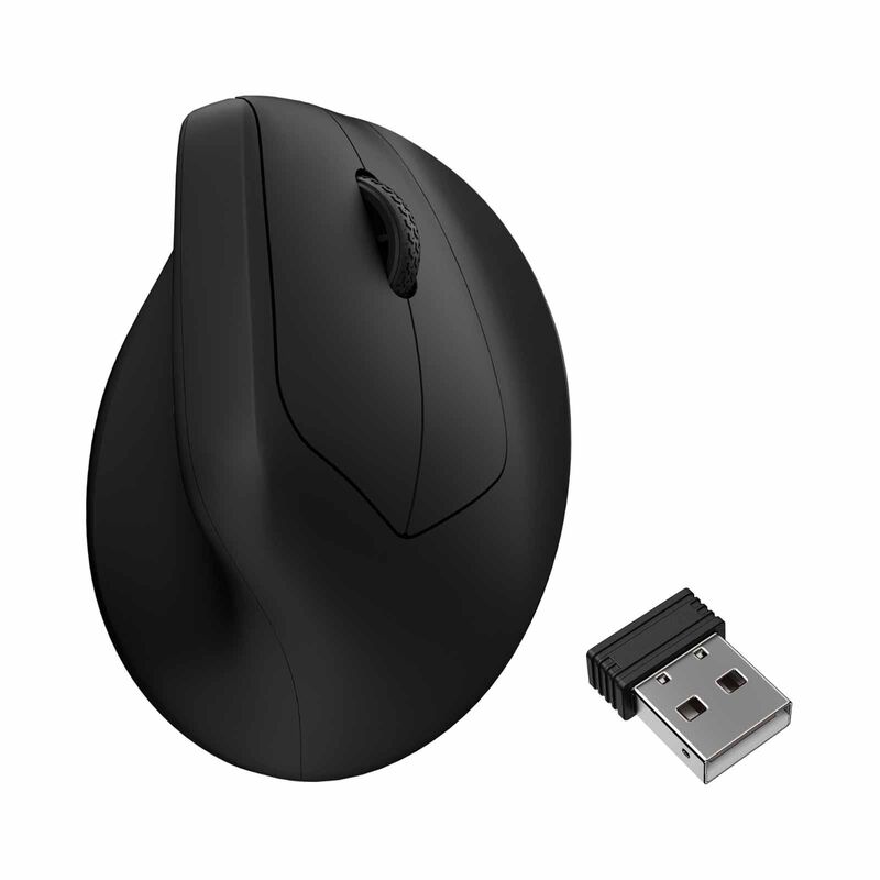 KEYCHRON M5 8k 2.4 Ghz Wireless Ergonomic Vertical Mouse - Black KYCN-M5-A23-image 1