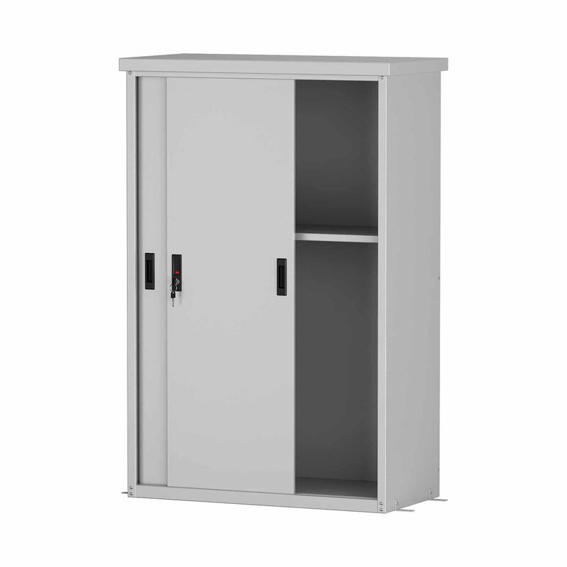 STEELCRAFT Balcony Storage Cabinet Light Grey 80 X 40 X 120 H Cm BALCONY-image 2