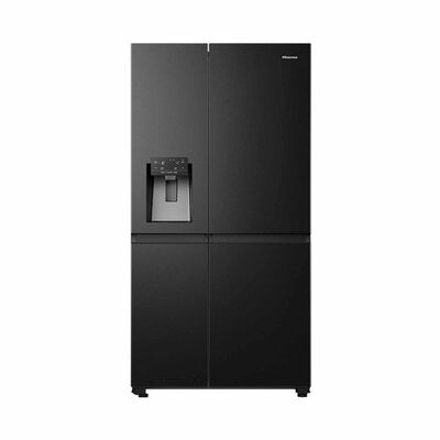 HISENSE Side By Side Inverter Fridge - Black Steel (634l) RS818N4SBVI2