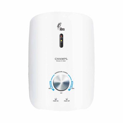 CHAMPS Electric Instant Water Heater With Dc Pump (installation Charges Applies) LIBRA - WHITE