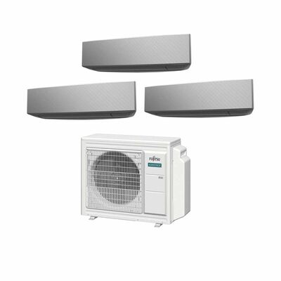 FUJITSU Fujitsu Designer Black 30k Condenser System 3 (9000btu X 2, 12000btu X 1) AOAH30CBTA4 + ASAH09CETA 2/ASAH12CETA