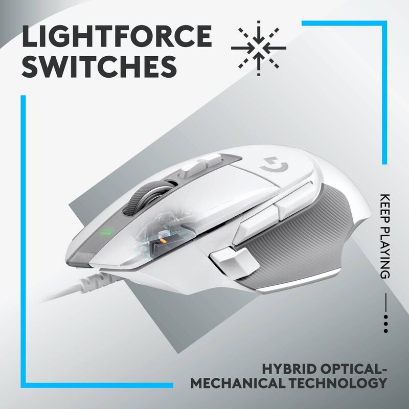 LOGITECH G502 X Wired Gaming Mouse White 910-006148-image 13