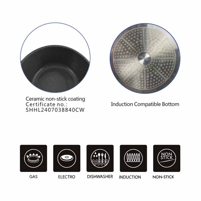 MORRIES Deep Fry Pan With Lid (32*9.5cm) MS-490DFPL-image 2