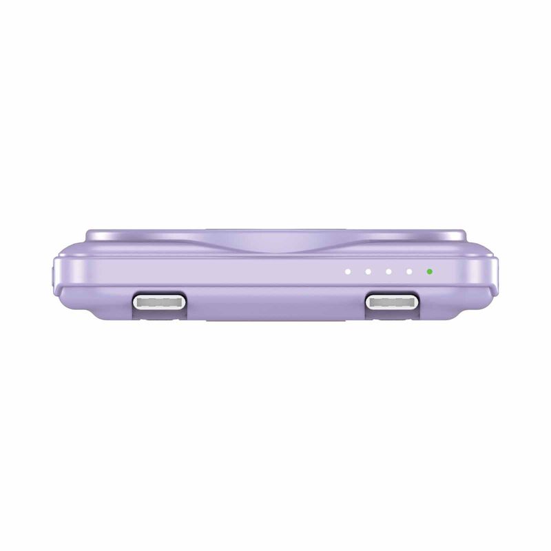 VERBATIM Powerbank Magnetic Wireless Charge 5000mah 2 X C Stand Purple VM32252-image 3