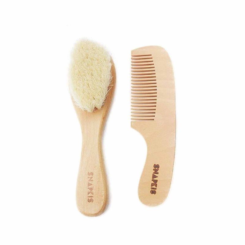 SNAPKIS BABY WOODEN BRUSH & COMB SET-image 2