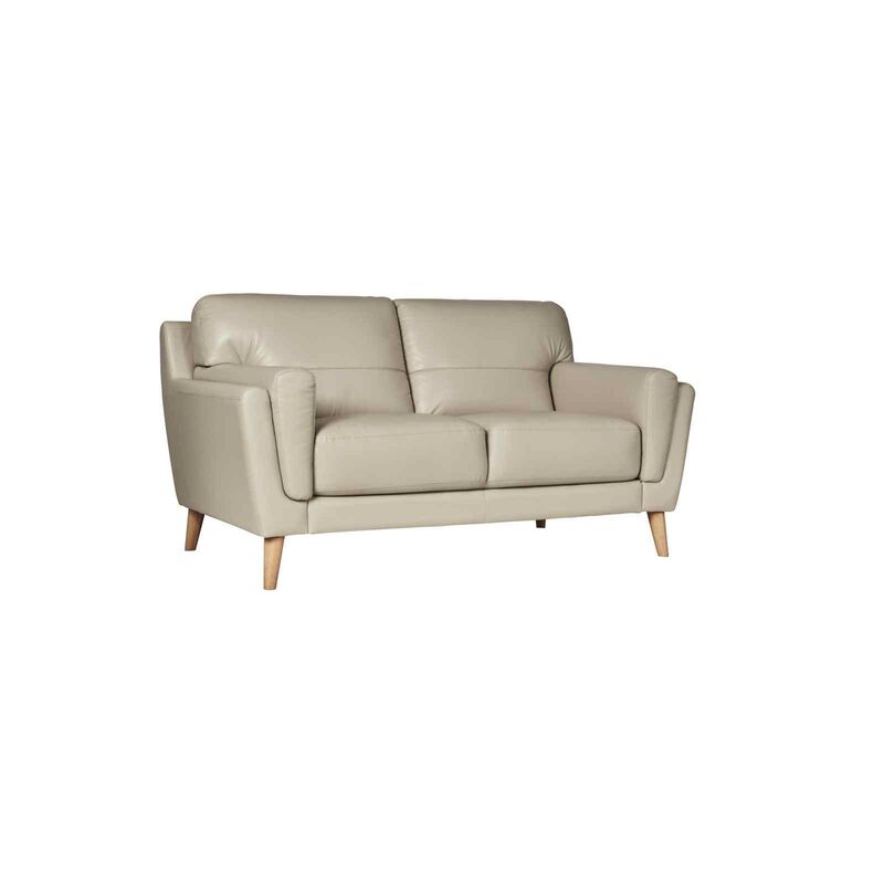 SOLOTTI 2 Seater (hl) Silver Half Leather Sofa TATIANA-image 2