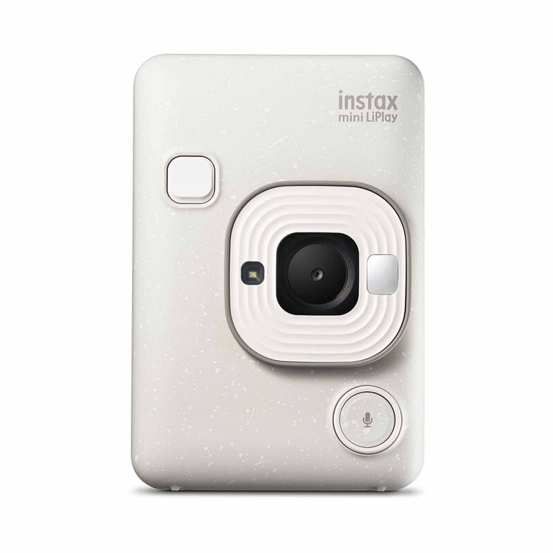 FUJIFILM Instant Photo Camera INSTAX MINI LIPLAY C (MISTY WHITE)-image 1