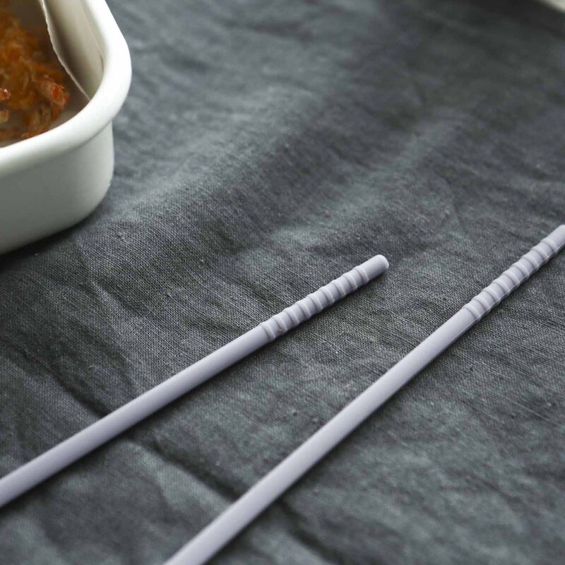 DAILYLIKE Bonbon Silicone Cookware Chopsticks Violet-image 9