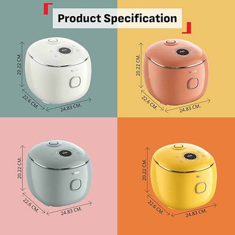 TEFAL Pop Fuzzy Logic Rice Cooker (0.7l) - Terracotta RK535T-image 3