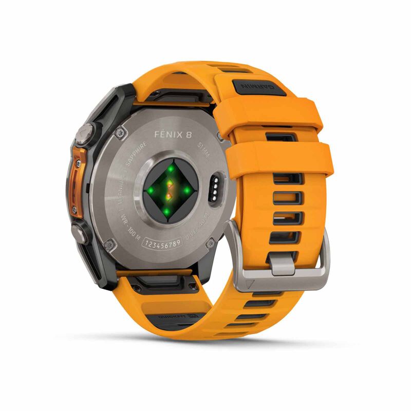 GARMIN Fenix 8 51mm Sapphire Amoled Edition , Graphite/orange GM-010-02905-53-image 6