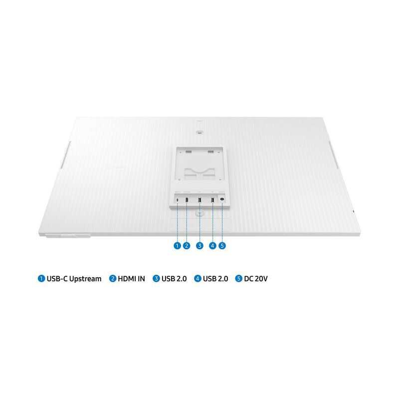 SAMSUNG 27in Uhd Smart Monitor Warm White With Camera LS27CM801UEXXS-image 8
