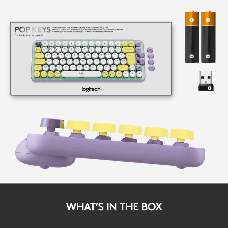 LOGITECH Keyboard Logi Pop Keys Wl Bt Mech Kb Daydream Mint 920-010578-image 8