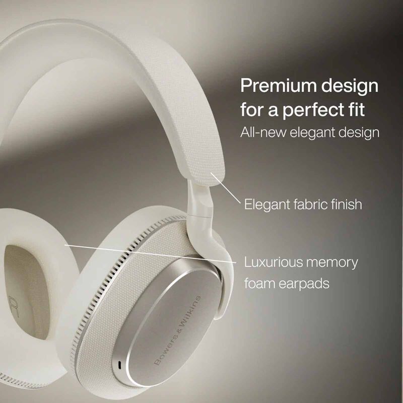 BOWERS Over-ear Noise Cancelling Headphones PX7 S3 (CANVAS WHITE)-image 2