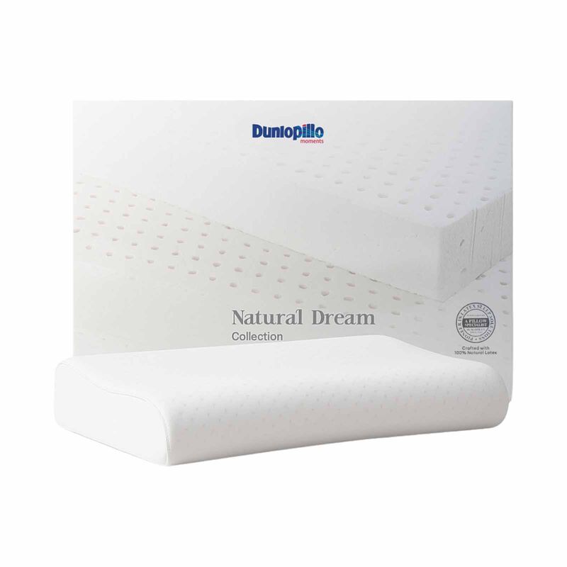 DUNLOPILLO Elite Low Contour Pillow - Medium - 100% Pure Natural Latex NATURAL DREAM-image null
