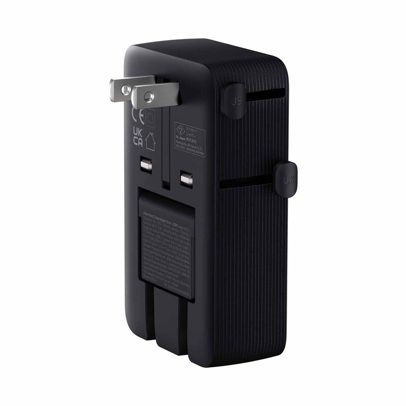 ANKER Nano 5-in-1 Travel Adapter 20w 2c+2a Travel Charger A9215 - Black A9215H11-image 3