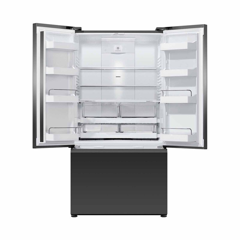 FISHER & P French Door Fridge With Ice & Water (569l)/ ( Black Reccesed Glass ) RF610AZUB7-image 2